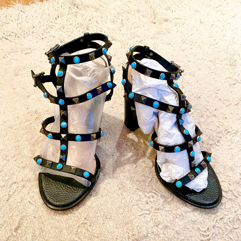 Valentino Rockstud Heel Sandals